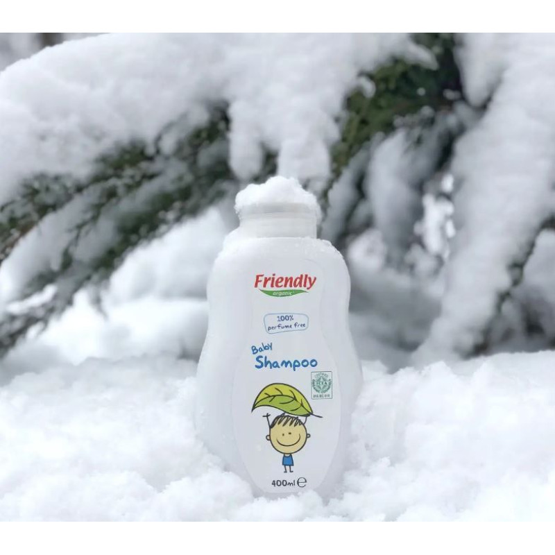 Органічний дитячий шампунь-гель Friendly Organic без запаху 400 мл