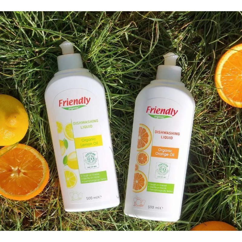 Органічний засіб для миття посуду Friendly Organic з лимонним соком 500 мл