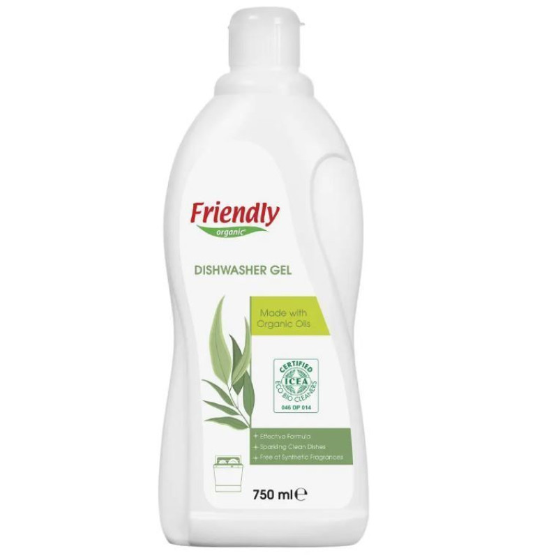 Органічний миючий гель для посудомийної машини Friendly Organic 750 мл