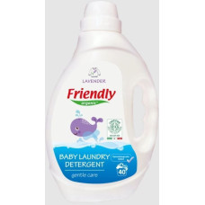 Органічний рідкий пральний порошок Friendly Organic лаванда 2000 мл (40 прань)