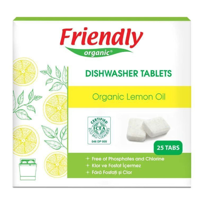 Органічні таблетки для посудомийної машини Friendly Organic 25 шт