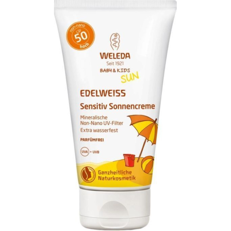 Едельвейс сонцезахисний крем для чутливої шкіри SPF 50 Weleda