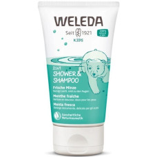 Дитячий шампунь-гель 2 в 1 м'ята Weleda