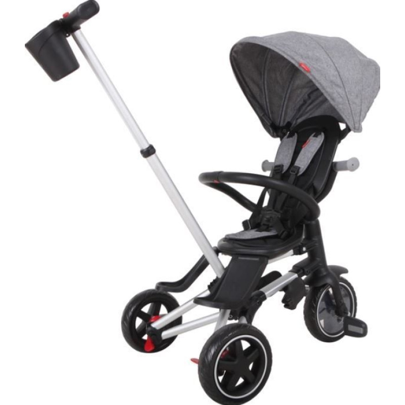 Велосипед складаний триколісний дитячий Qplay Nova EVA Grey