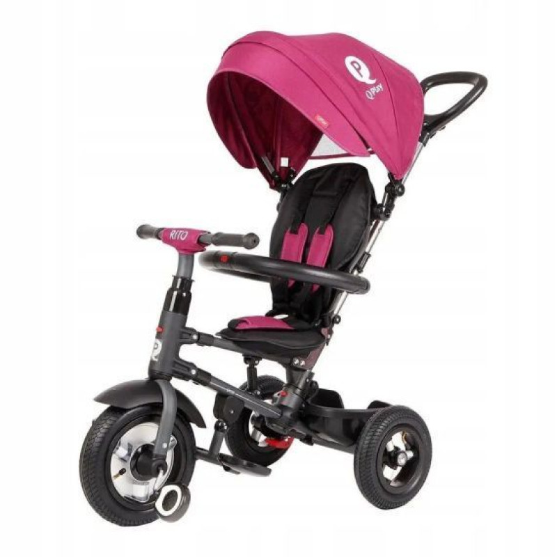 Велосипед складаний триколісний дитячий Qplay Rito Rubber Purple