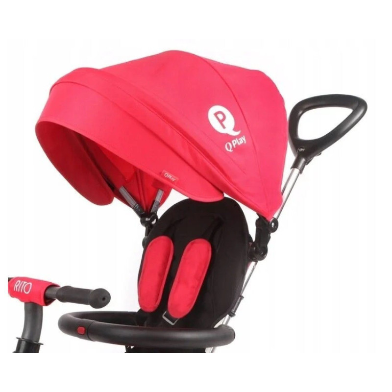 Велосипед складаний триколісний дитячий Qplay Rito Rubber Red