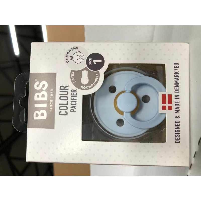 Пустушка Bibs Colour Latex Baby blue розмір 1