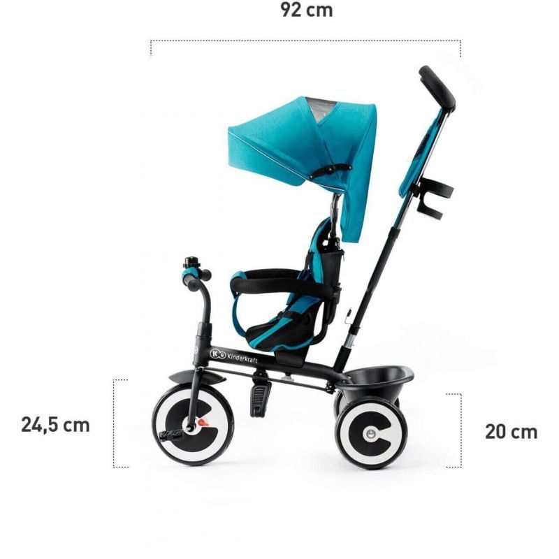 Триколісний велосипед Kinderkraft Aston Grey