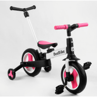 Велосипед-трансформер Best Trike 55475 (1) колеса PU10", батьківська ручка, знімні педалі
