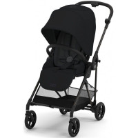 Коляска Cybex Melio Carbon Moon Black (з бампером)