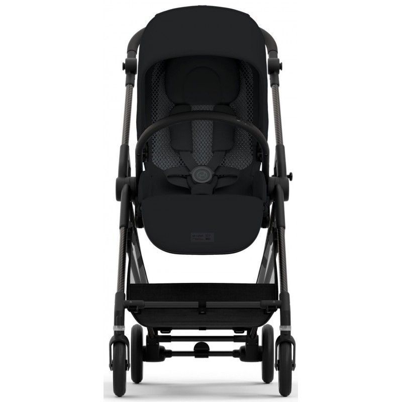 Коляска Cybex Melio Carbon Moon Black (з бампером)