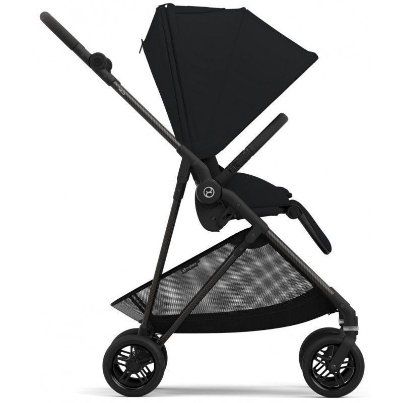 Коляска Cybex Melio Carbon Moon Black (з бампером)