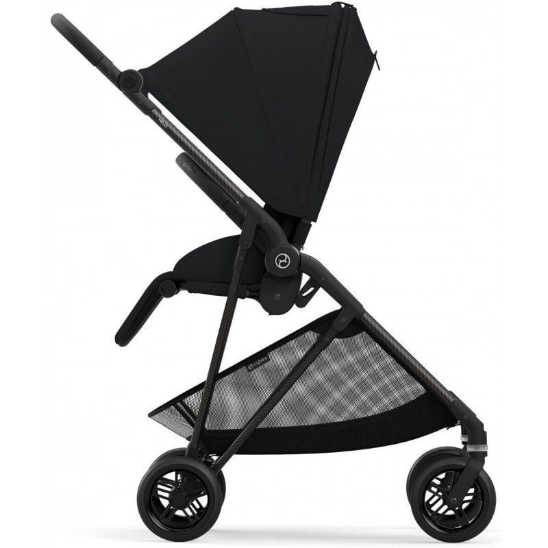 Коляска Cybex Melio Carbon Moon Black (з бампером)