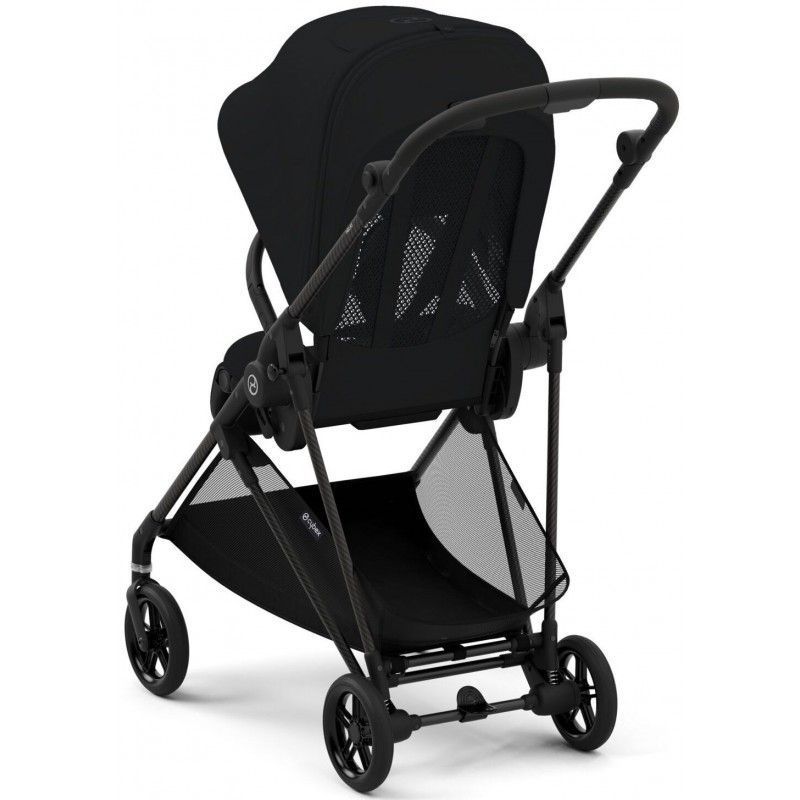 Коляска Cybex Melio Carbon Moon Black (з бампером)