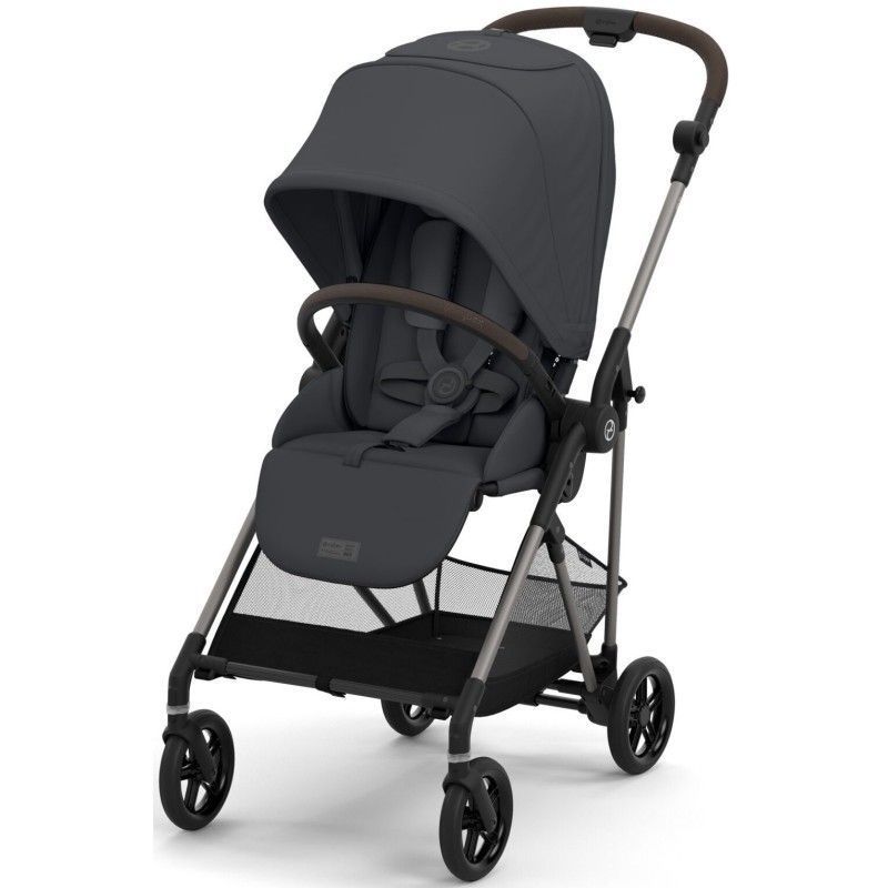 Коляска Cybex Melio Monument Grey (з бампером)