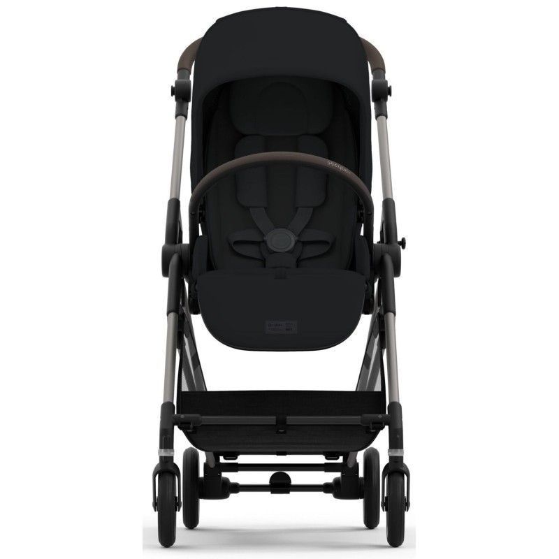 Коляска Cybex Melio Moon Black (з бампером)