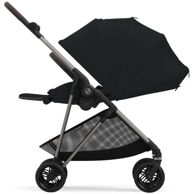 Коляска Cybex Melio Moon Black (з бампером)