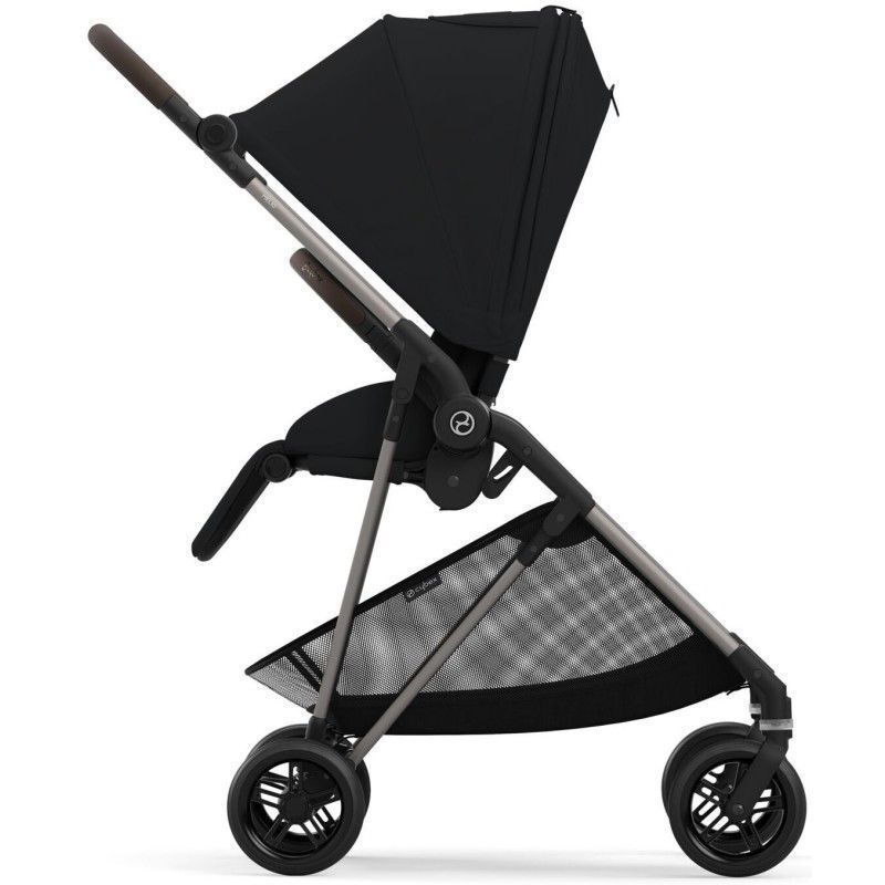 Коляска Cybex Melio Moon Black (з бампером)