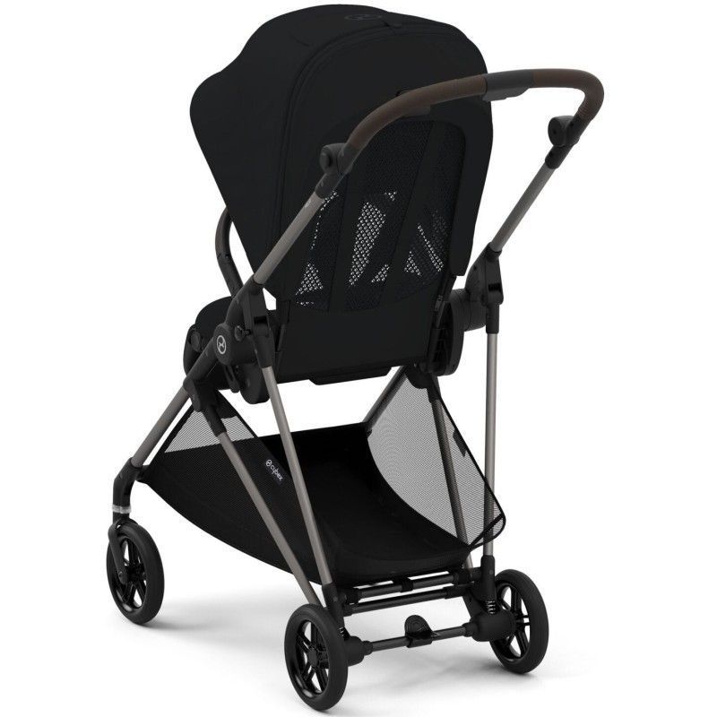 Коляска Cybex Melio Moon Black (з бампером)
