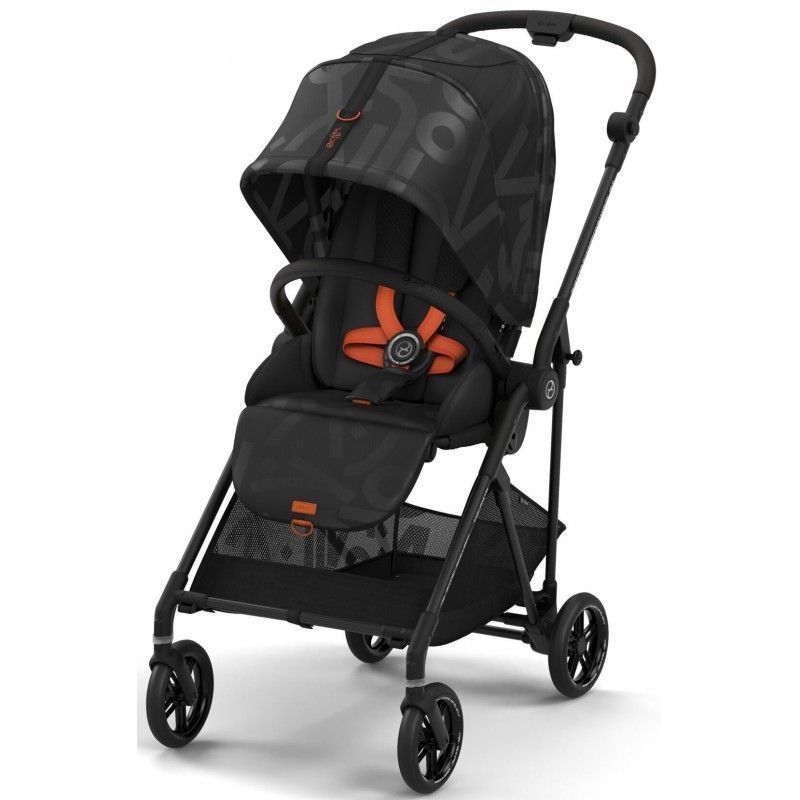 Коляска Cybex Melio Real Black (з бампером)