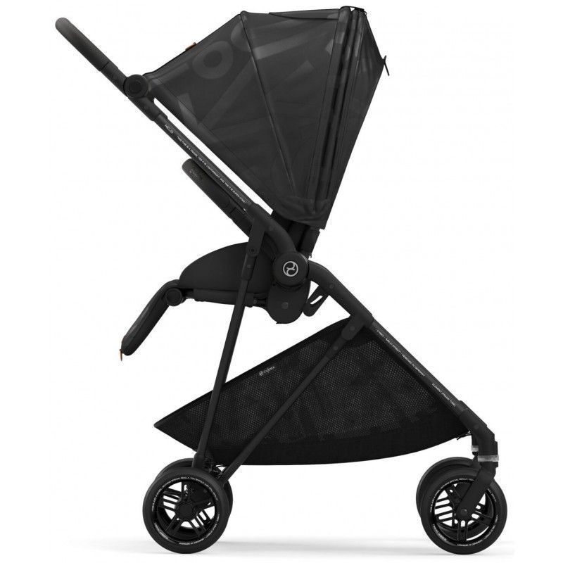 Коляска Cybex Melio Real Black (з бампером)