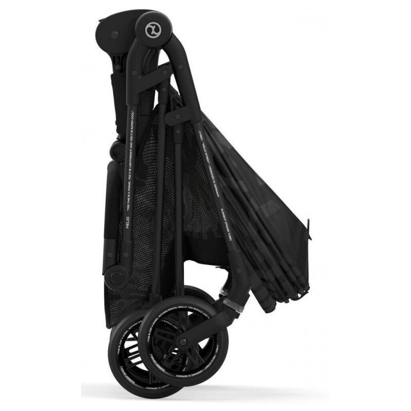 Коляска Cybex Melio Real Black (з бампером)