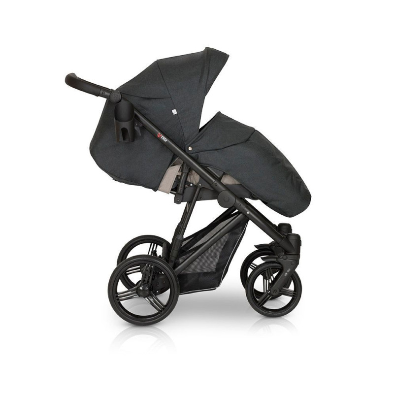 Коляска 2 в 1 Verdi Dynamic 08 Dark grey/Black