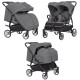 Коляска універсальна CARRELLO Connect CRL-5502/1 Rock Gray для двійні,люлька-переноска /1/MOQ