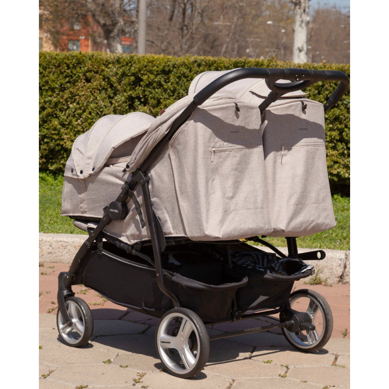 Коляска універсальна CARRELLO Connect CRL-5502/1 Serious Black для двійні,люлька-переноска /1/MOQ