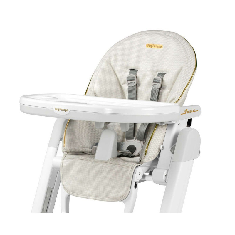 Стілець Peg Perego Siesta Follow Me Lucent (вишуканий шотландський білий)