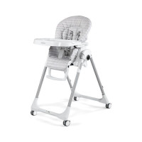 Стілець Peg Perego Prima Pappa Follow Me Linear Grey (смугасто-сіра)