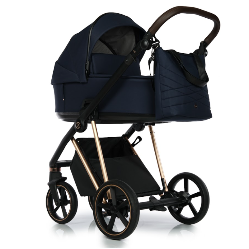 Коляска Roan Ivi Mystic Blue Rose Gold