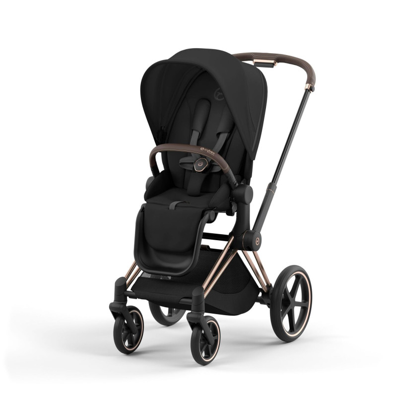 Коляска 2 в 1 Cybex Priam 2023 Rose Gold Sepia black