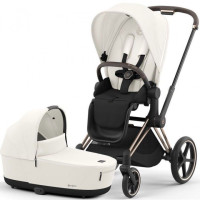 Коляска 2 в 1 Cybex Priam 4.0 Rose Gold Off White