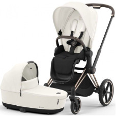 Коляска 2 в 1 Cybex Priam 4.0 Rose Gold Off White