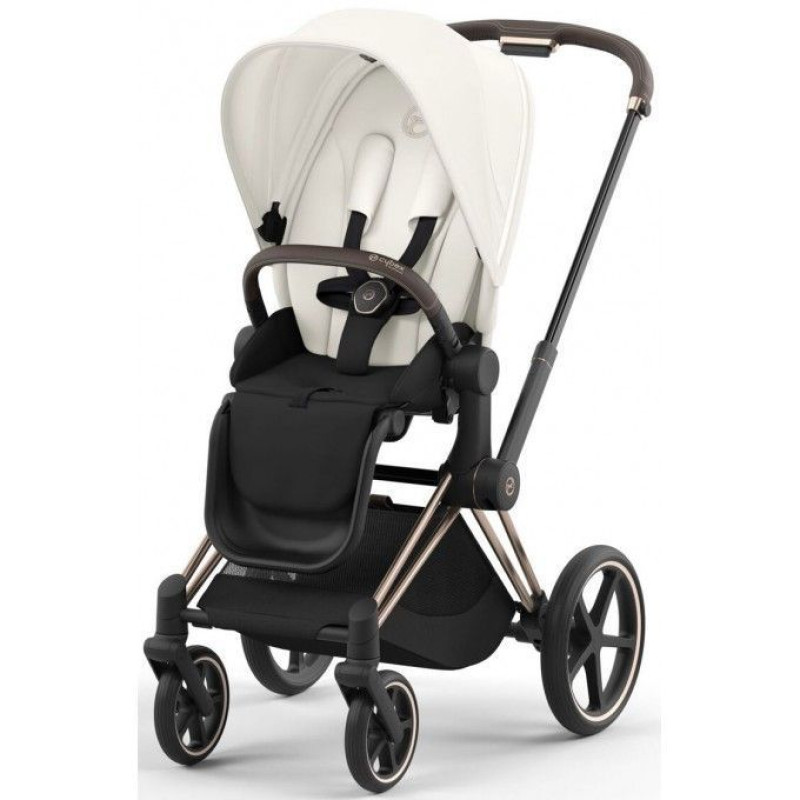 Коляска 2 в 1 Cybex Priam 4.0 Rose Gold Off White