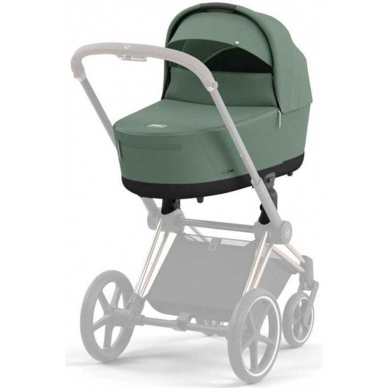 Коляска 2 в 1 Cybex Priam 4.0 Rose Gold Leaf green