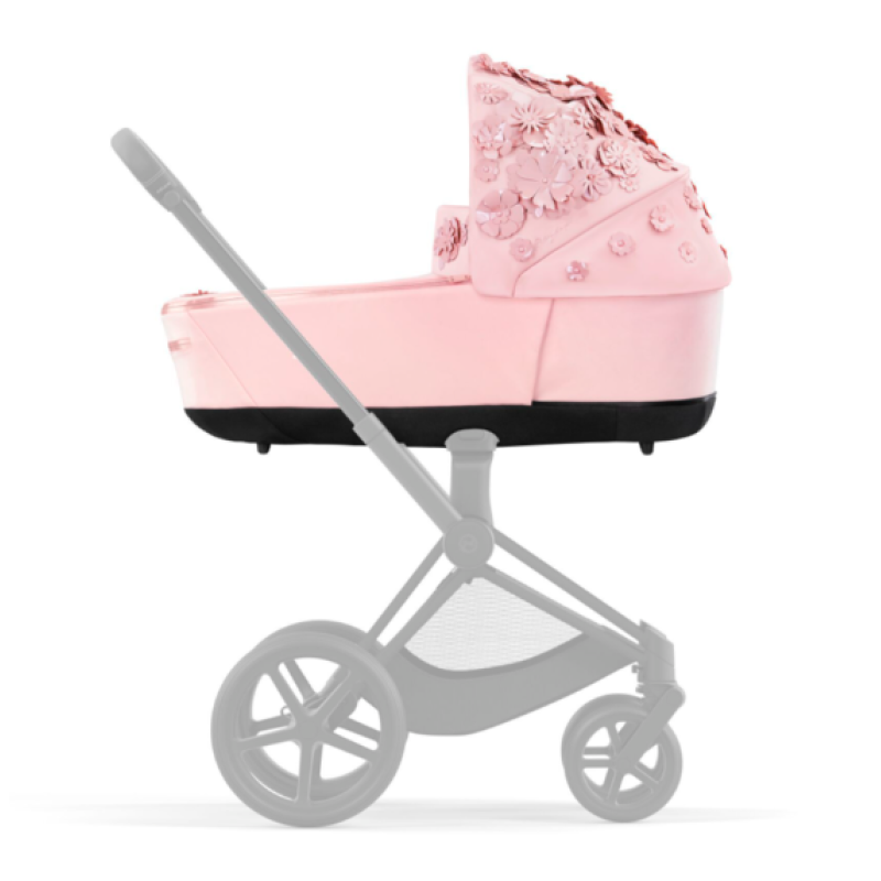 Коляска 2 в 1 Cybex Priam 4.0 Rose Gold Simply Flowers Pink