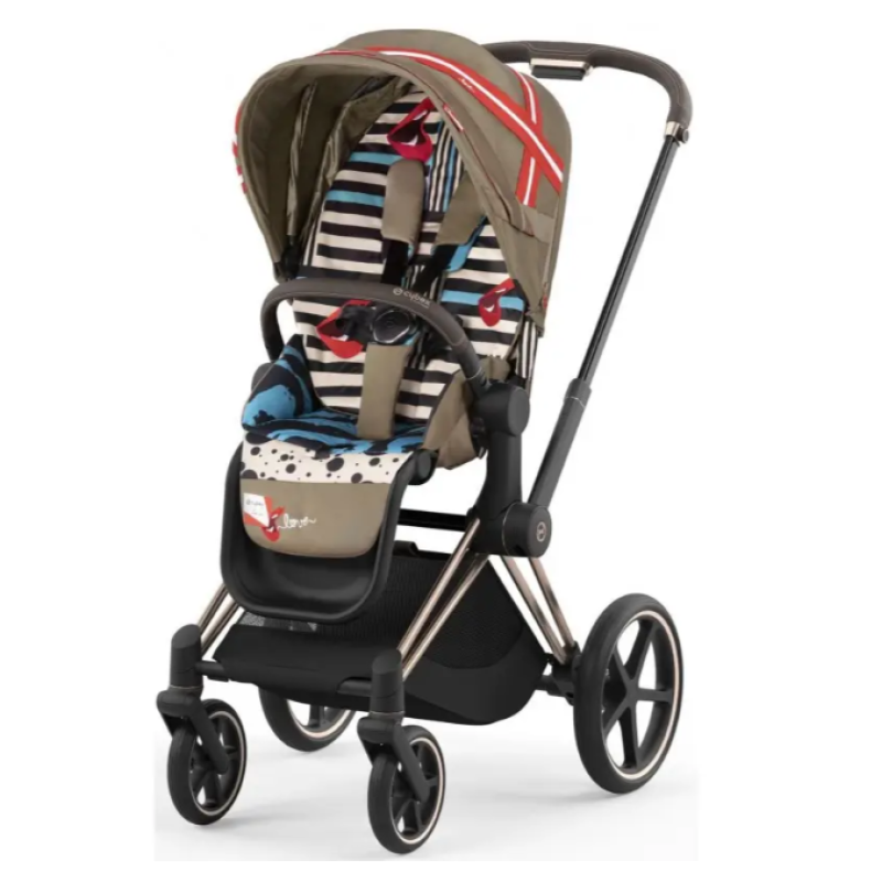 Коляска 2 в 1 Cybex Priam 4.0 Rose Gold Karolina Kurkova One Love
