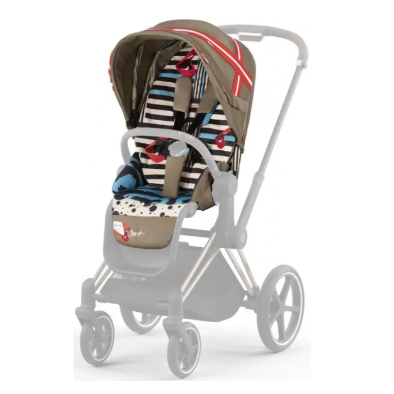 Коляска 2 в 1 Cybex Priam 4.0 Rose Gold Karolina Kurkova One Love