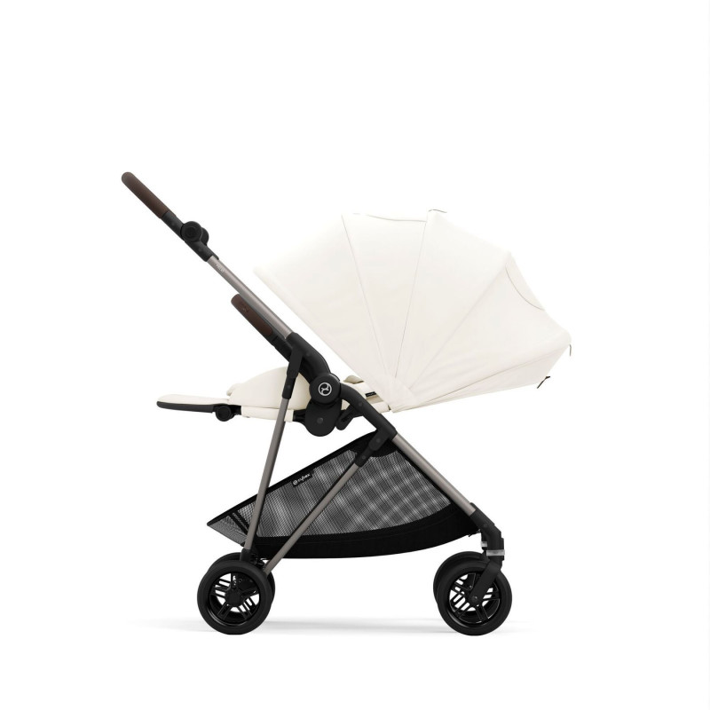 Коляска Cybex Melio Cotton White (з бампером)