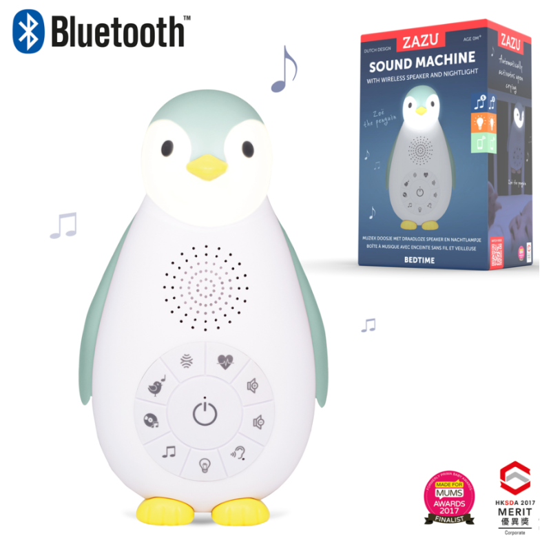 ЗОЄ Пінгвіня - Музичний нічник з Bluetooth колонкою та автоматичним відключенням (синій)