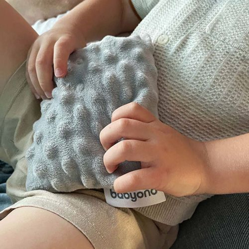 Грілочка з кісточок вишні та ароматом лаванди 16 см. рожевий Babyono