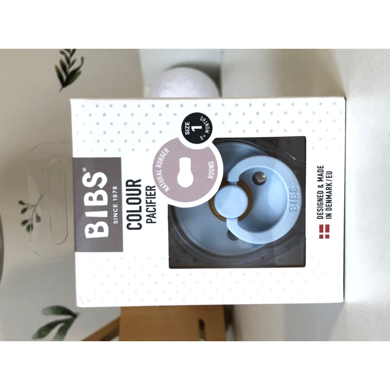 Пустушка Bibs Colour Latex Baby blue розмір 3