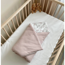 Плед- конверт з ковдрою Маленька Соня Baby Dream Гілочки котики пудра