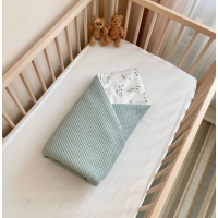 Плед- конверт з ковдрою Маленька Соня Baby Dream Гілочки котики м'ята