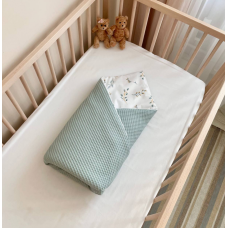 Плед- конверт з ковдрою Маленька Соня Baby Dream Гілочки котики м'ята