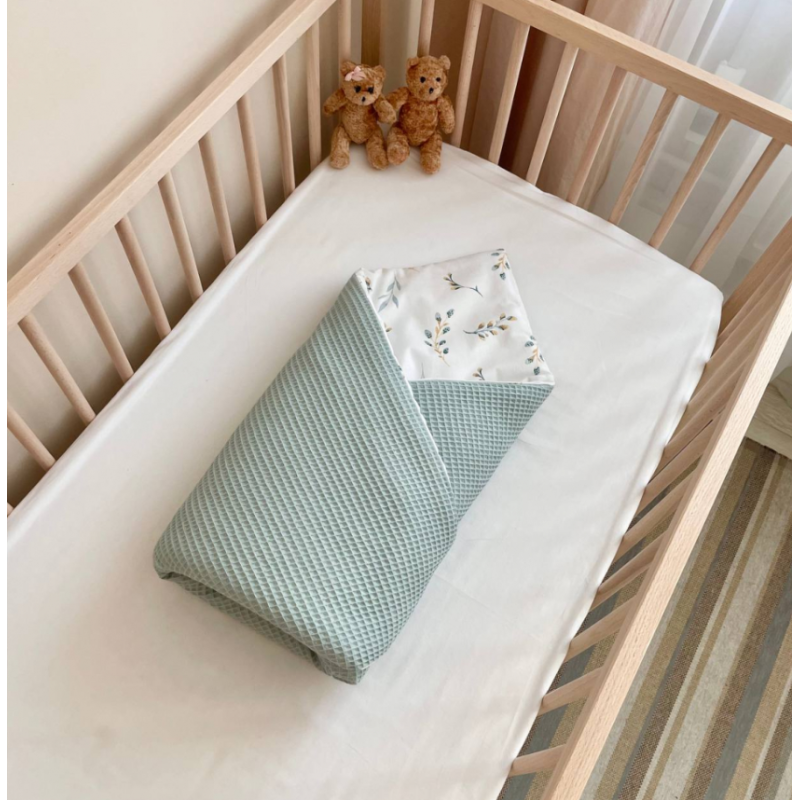 Плед- конверт з ковдрою Маленька Соня Baby Dream Гілочки котики м'ята