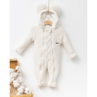 В'язаний комбінезон BabyMio 7042 9-12 міс. молочний