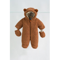 Хутряний комбінезон Teddy коричневий 74 (6-9 міс)